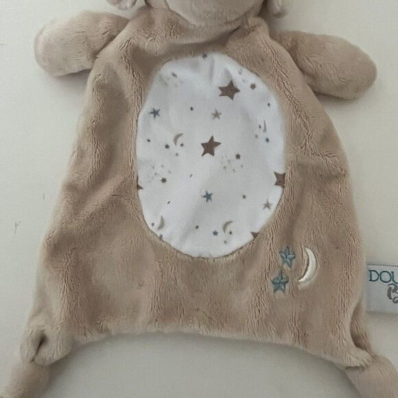 Douglas Baby Auggie Tan Puppy Teether Security Blanket Lovey Lovie - Picture 5 of 9